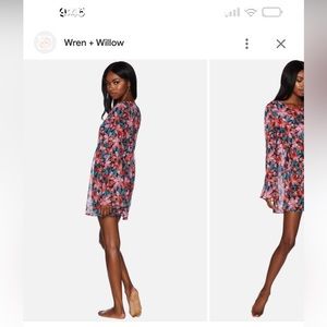 Beach Riot Joslyn Dress in Fiery Plumeria S